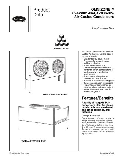 OMNIZONE 09AW001-064,AZ006-024 Air-Cooled Condensers