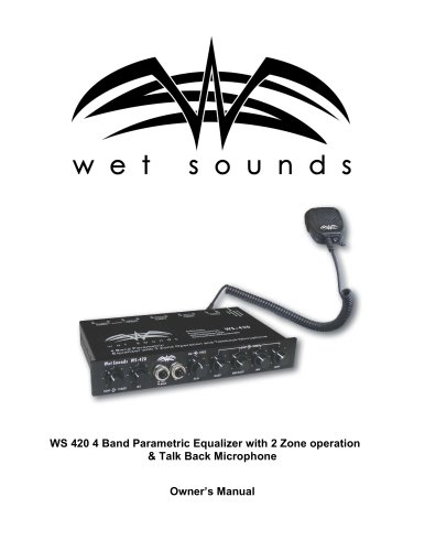 WS 420 4 Band Parametric Equalizer