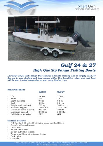 GULF PANGA 24 & 27