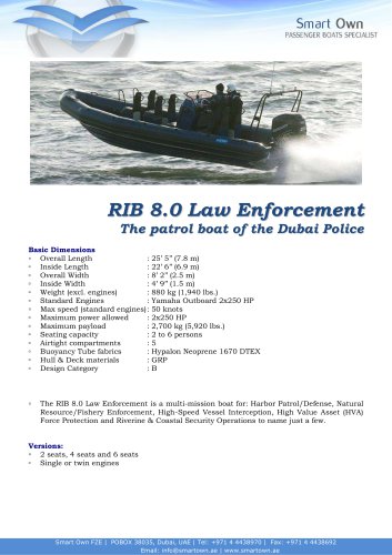 RIB 8.0 Law Enforcement