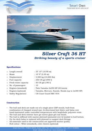 Silver Craft 36 HT - English