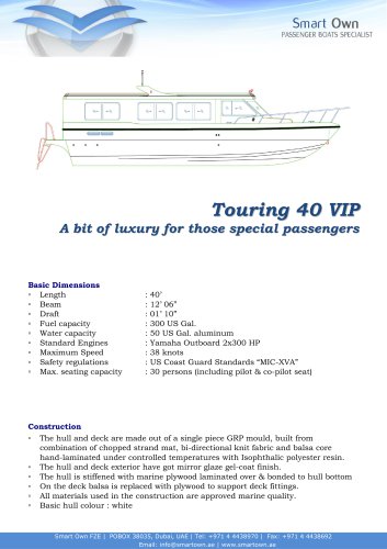 Touring 40 VIP - English