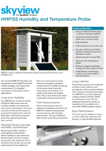 HMP155 Humidity & Temperature Probe