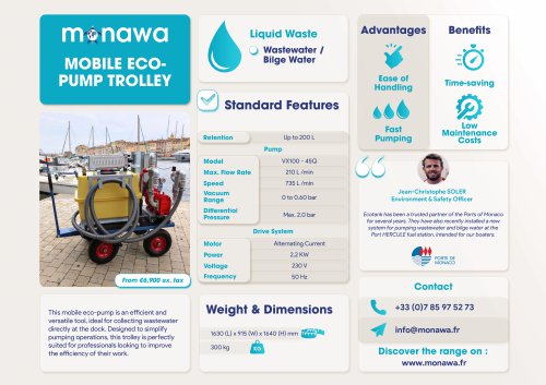 Mobile eco-pump trolley