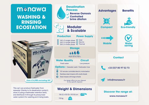 Washing & rinsing ecostation