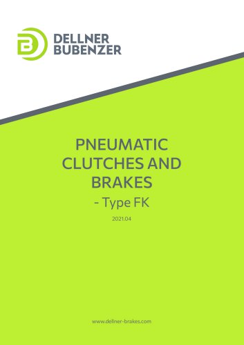 Pneumatic clutches and brakes - Type FK