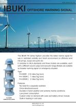 Fog horn for the offshore wind turbine