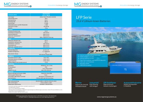 LFP series 24 V