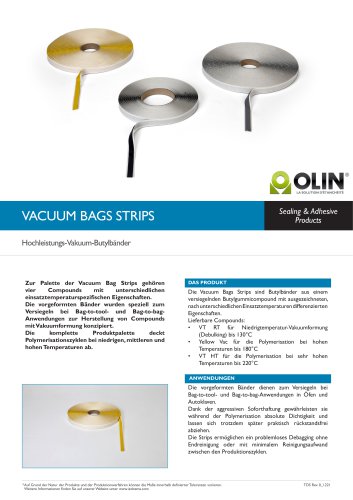 VACUUM BAGS STRIPS