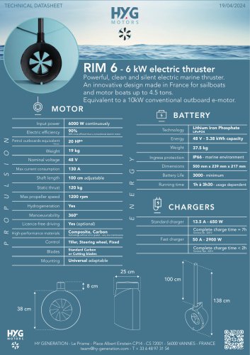 RIM 6 - 6 kW electric thruster