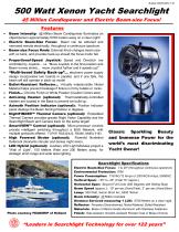 500 Watt Xenon Yacht Finish Searchlight