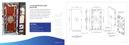 12 Clip Watertight Door 7m